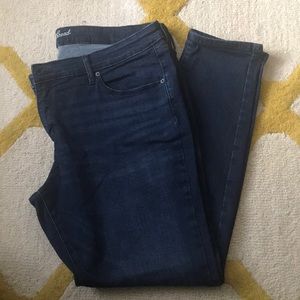 Dark Wash Blue Denim Skinny Jeans